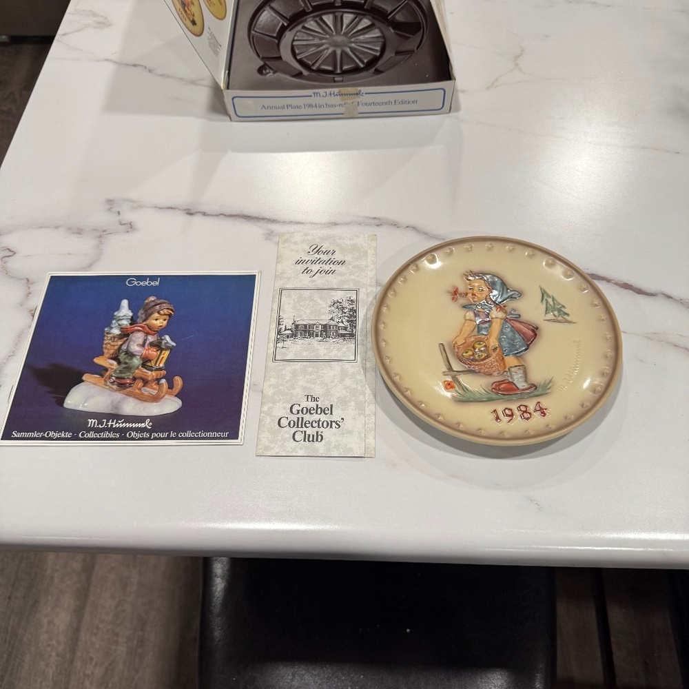Vintage 1984 14th Annual MJ Hummel Collectors Plate #HUM277